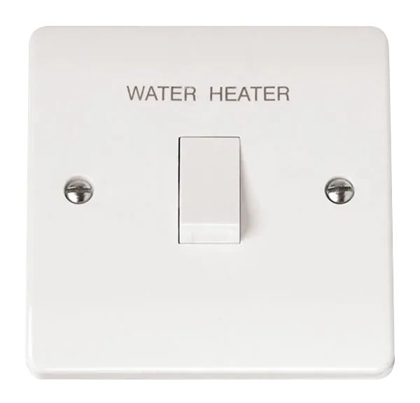 Click Mode CMA040 White Moulded 20A DP ‘Water Heater’ Switch