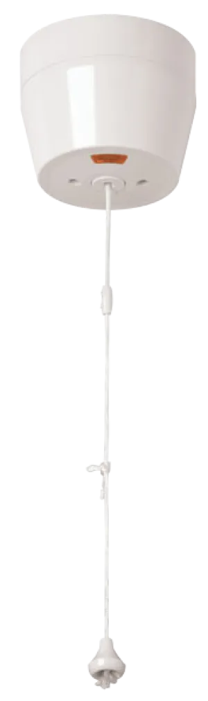 Click Mode CMA213 White Moulded 50A DP Pull Cord Switch with Mechanical ‘On/Off’   Neon