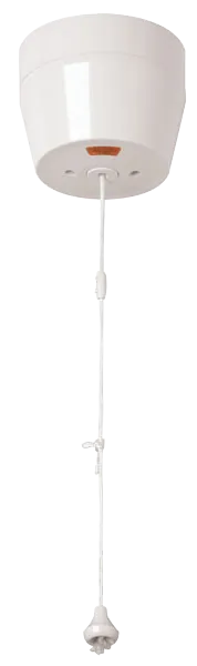 Click Mode CMA213 White Moulded 50A DP Pull Cord Switch with Mechanical ‘On/Off’   Neon