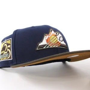 Colorado Rockies 25TH Anniversary New Era 59Fifty Fitted Hat (GITD Oceanside Blue Walnut Peanut Under Brim)
