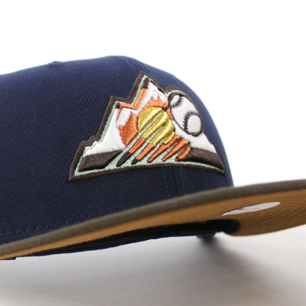 Colorado Rockies 25TH Anniversary New Era 59Fifty Fitted Hat (GITD Oceanside Blue Walnut Peanut Under Brim)