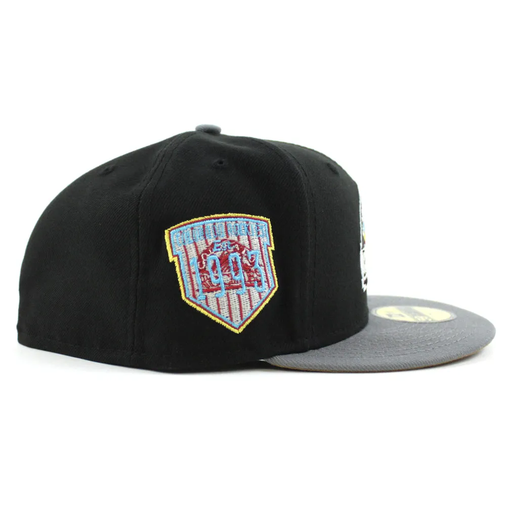 Colorado Rockies EST 1993 New Era 59Fifty Fitted Hat (GITD Black Gray Khaki Under Brim)