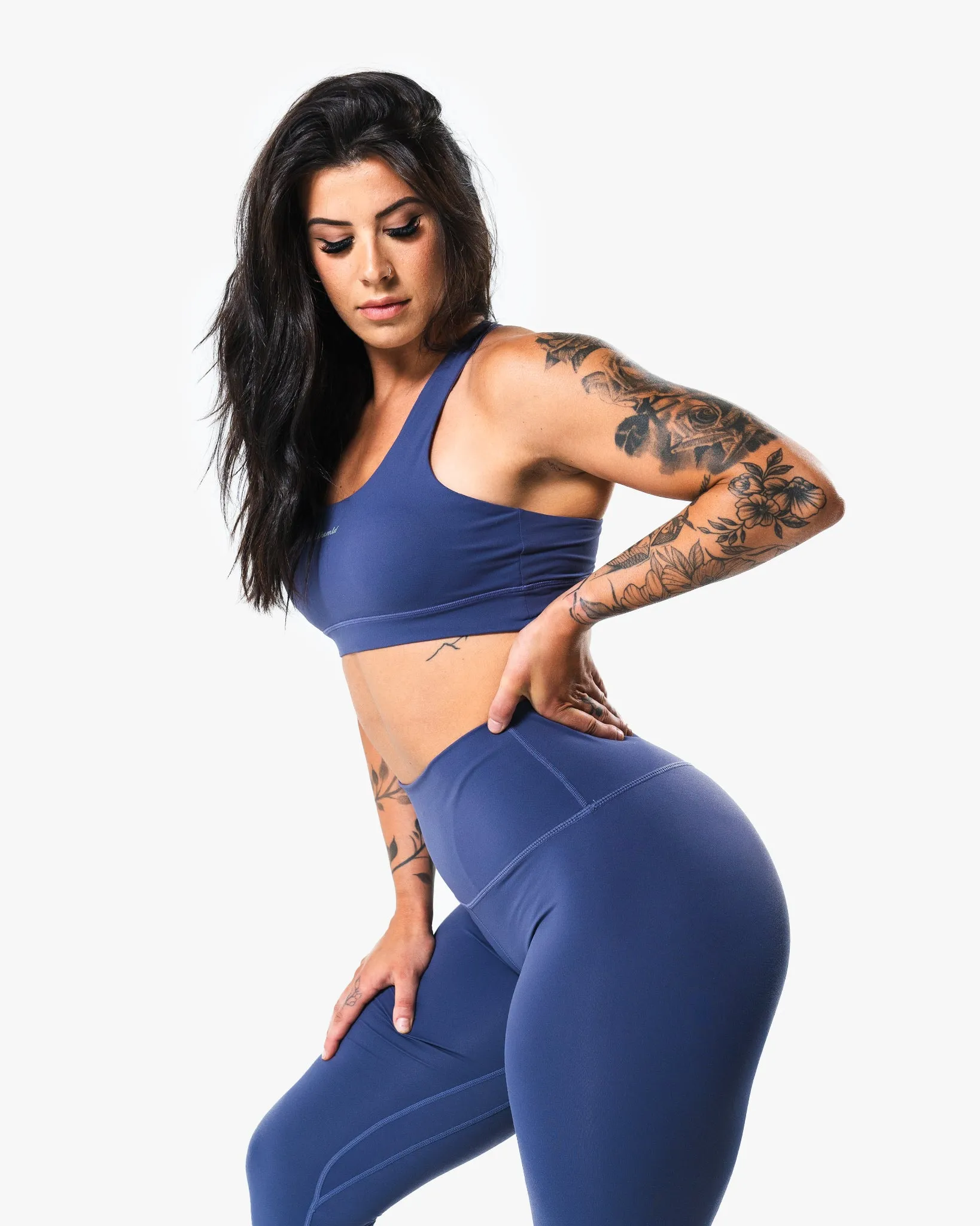 Core Script Bra - Slate Blue