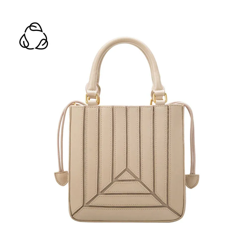 Corey Recycled Vegan Crossbody Bag in Cream