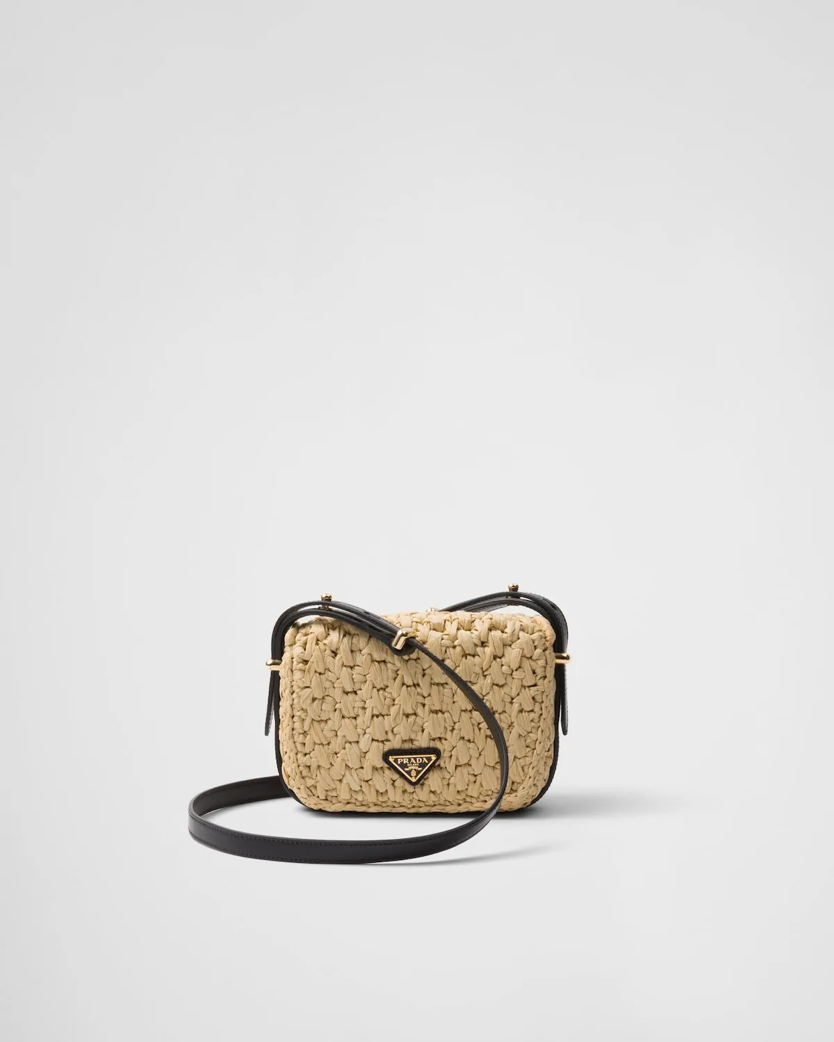 Crochet And Leather Shoulder Bag