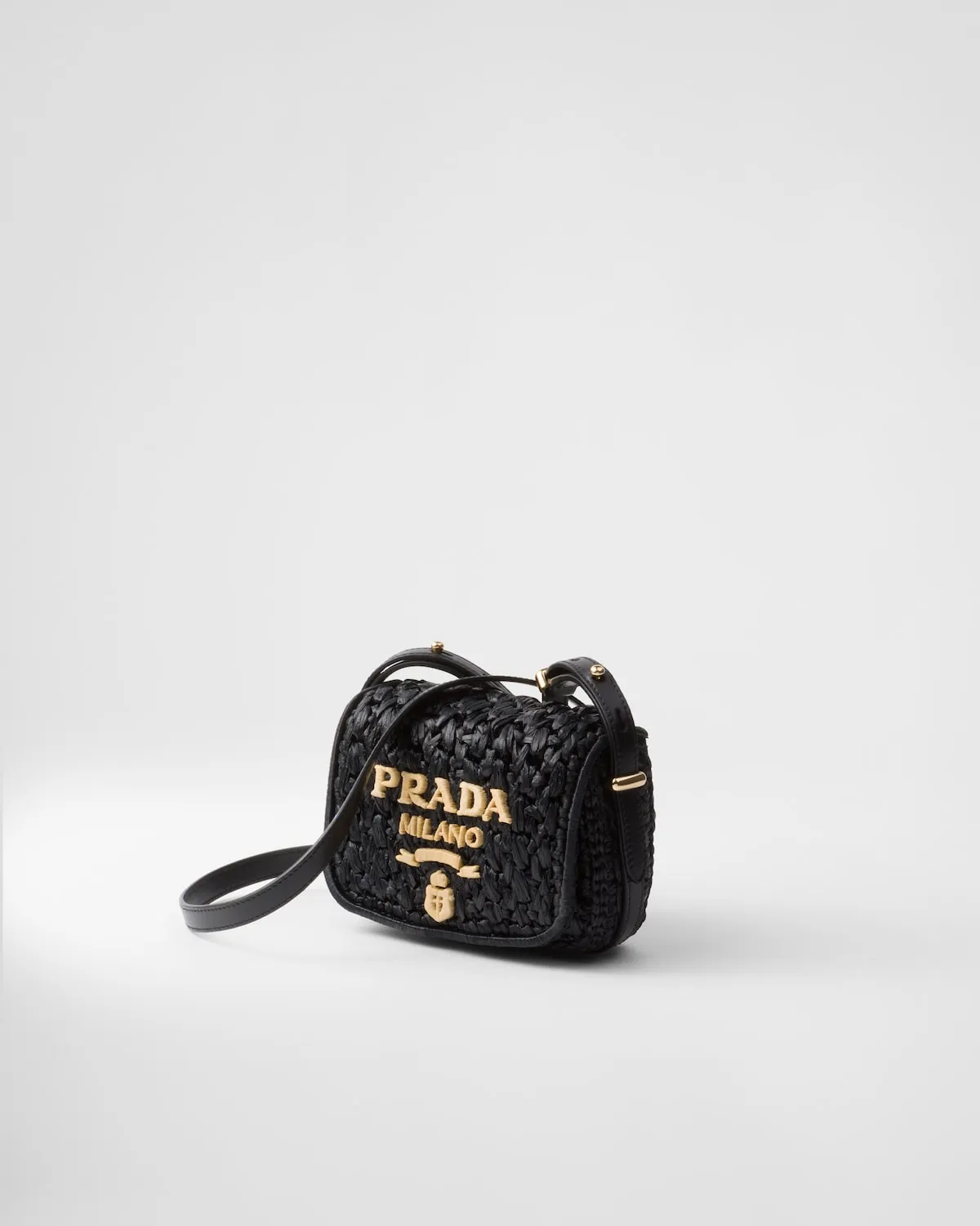 Crochet And Leather Shoulder Bag