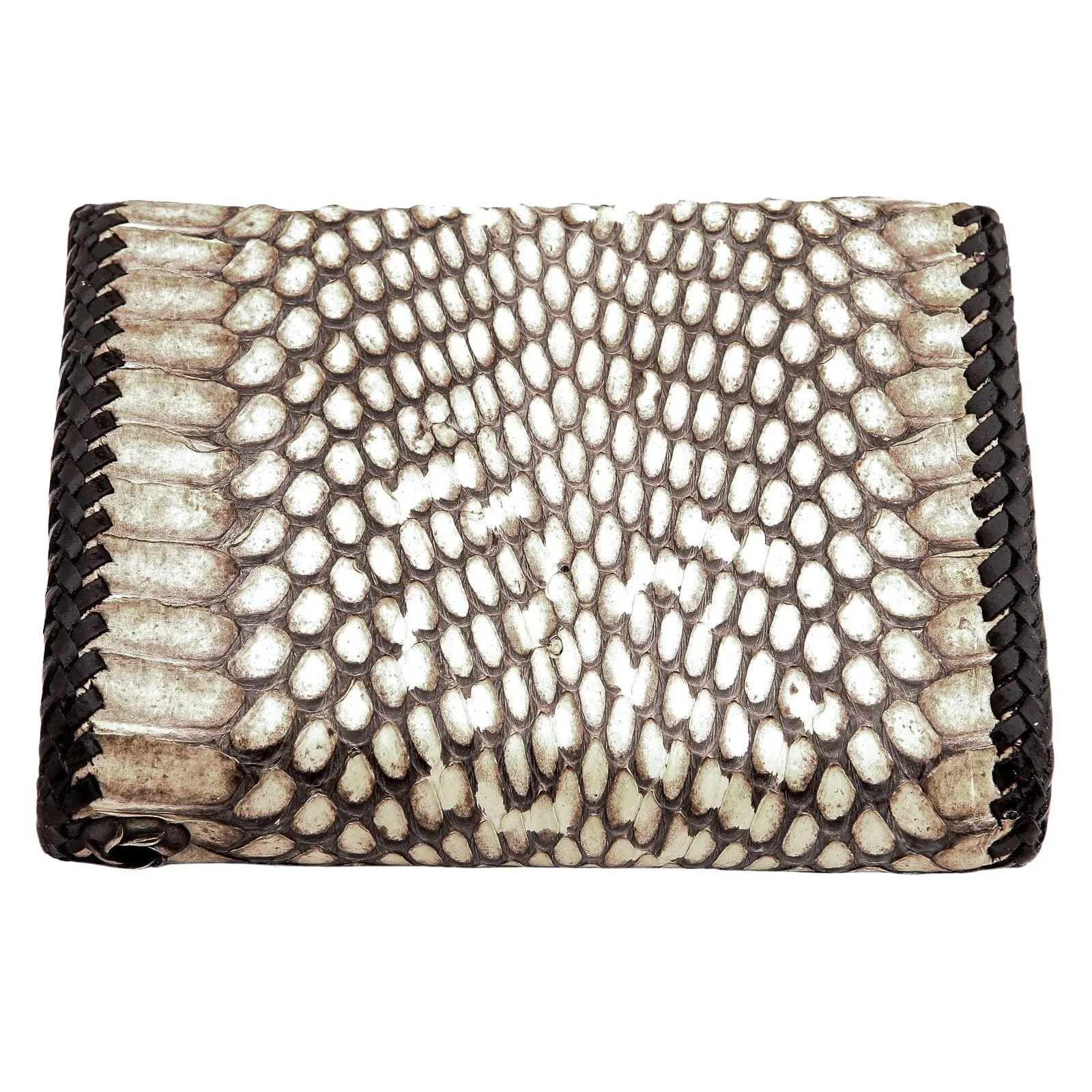 Cross Grey Snake Skin Leather Biker Wallet