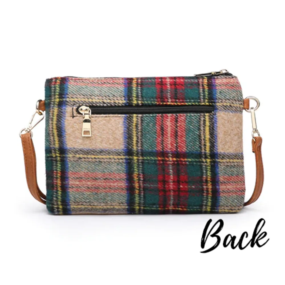 Crossbody Clutch Wristlet - Cow Print - Monogrammed Cross Body Purse