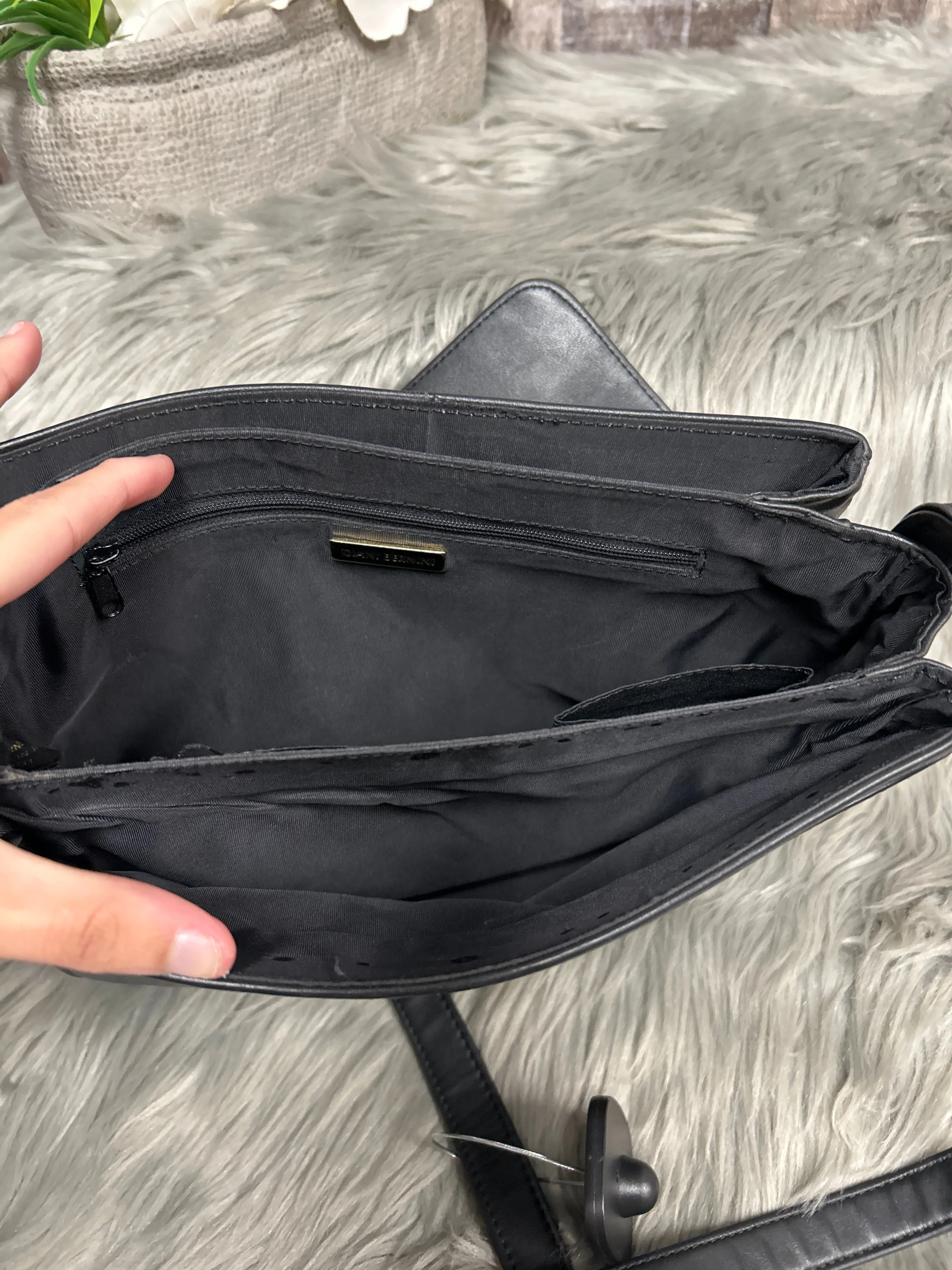 Crossbody Leather By Giani Bernini, Size: Medium