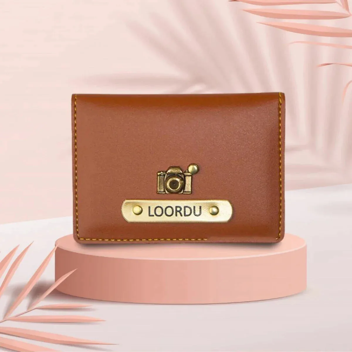 Customized Unisex Sleek and Stylish Wallet - Tan
