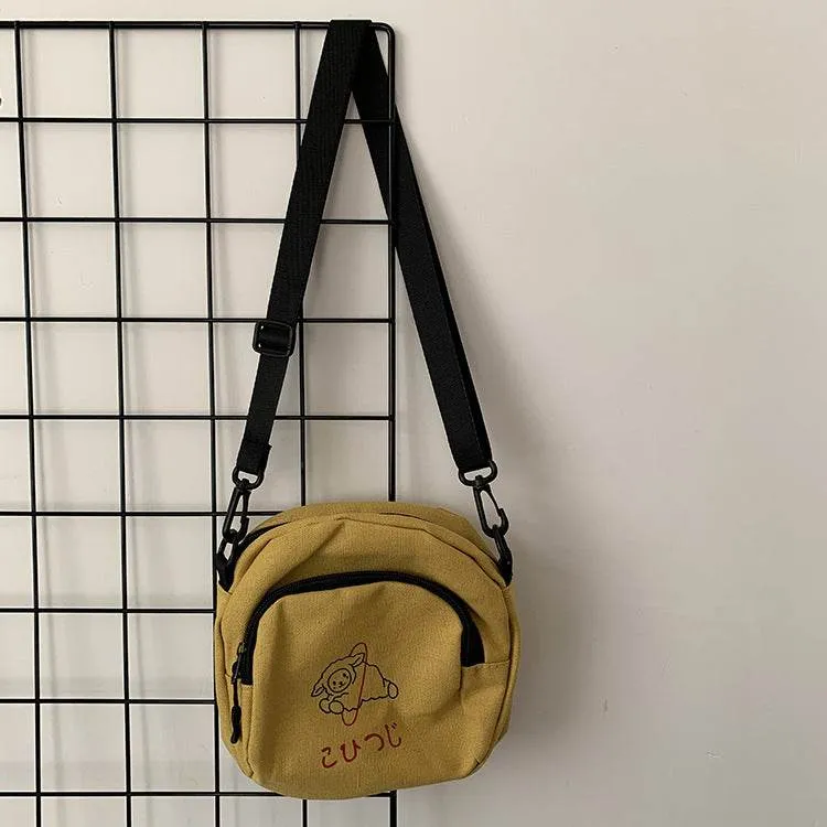 Cute Crossbody Student's Canvas Bag Women