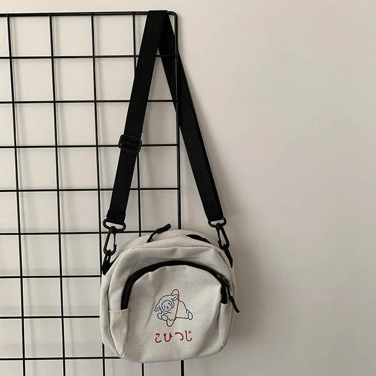 Cute Crossbody Student's Canvas Bag Women