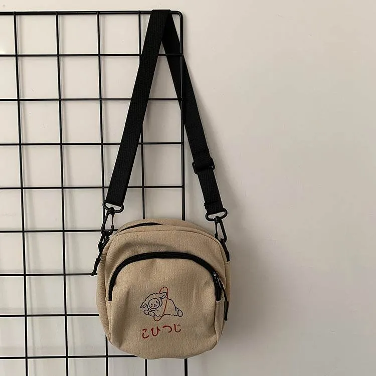 Cute Crossbody Student's Canvas Bag Women