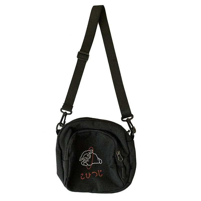 Cute Crossbody Student's Canvas Bag Women