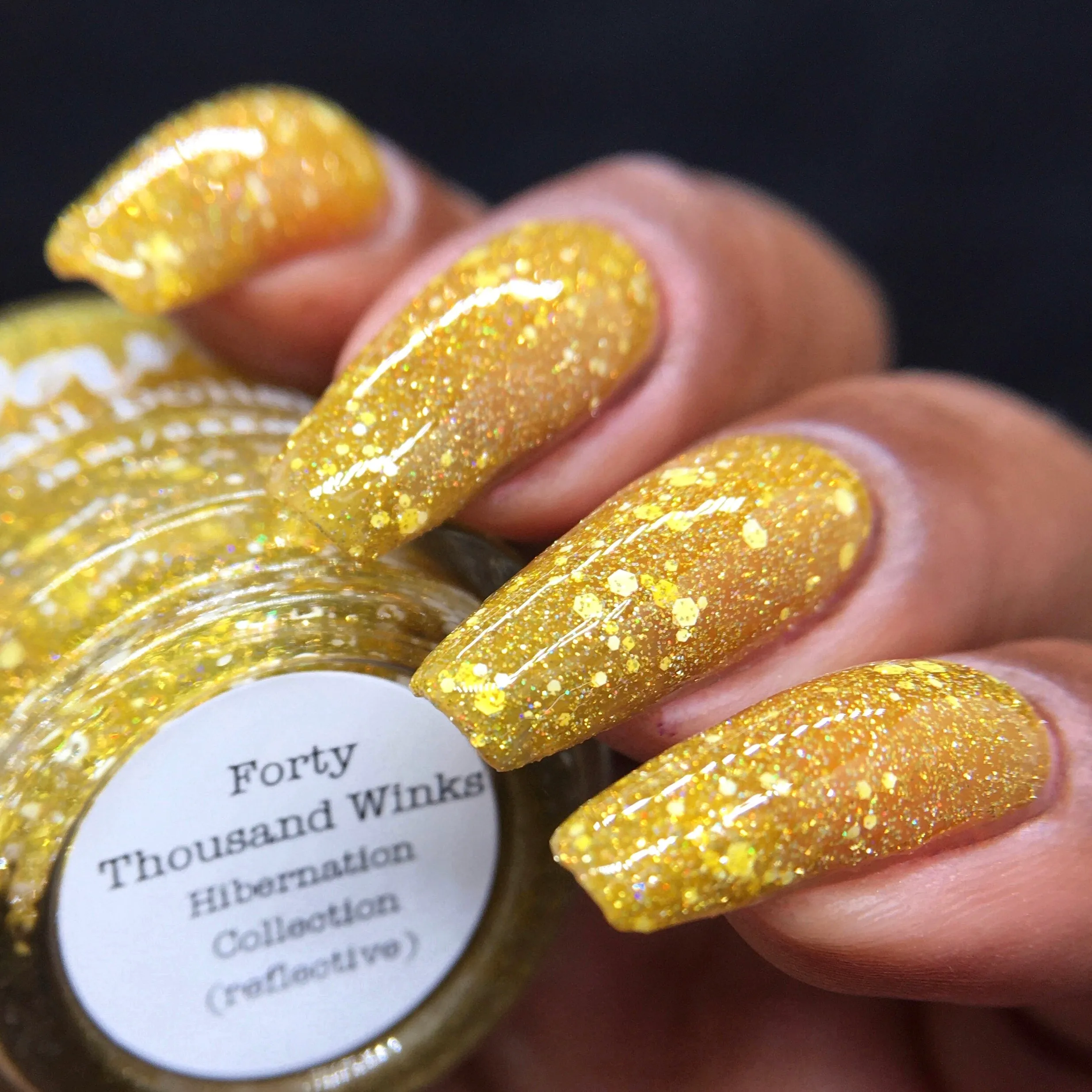 Dam Nail Polish - Hibernation Collection Reflective Glitter - Forty Thousand Winks