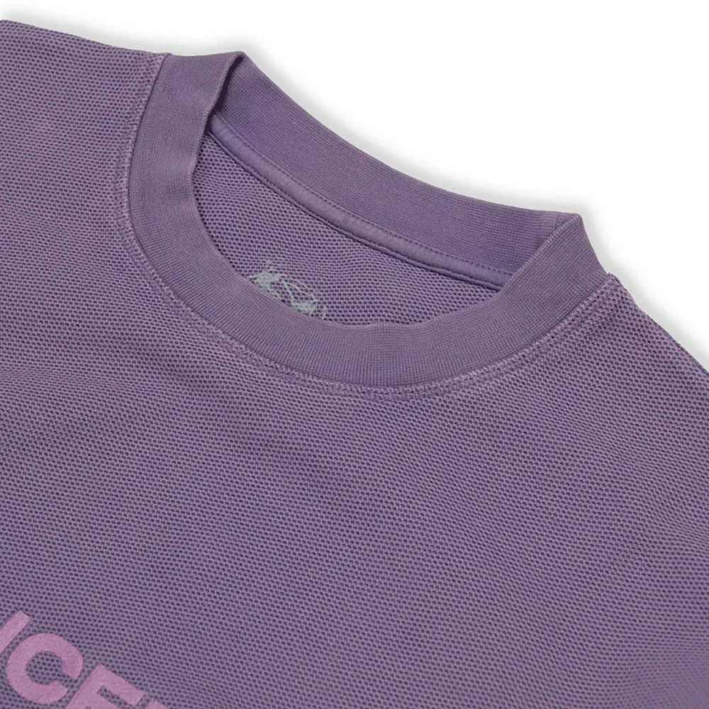 Dancer Simple Logo Pique Crew Lavender