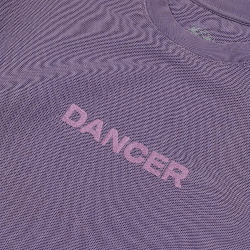 Dancer Simple Logo Pique Crew Lavender