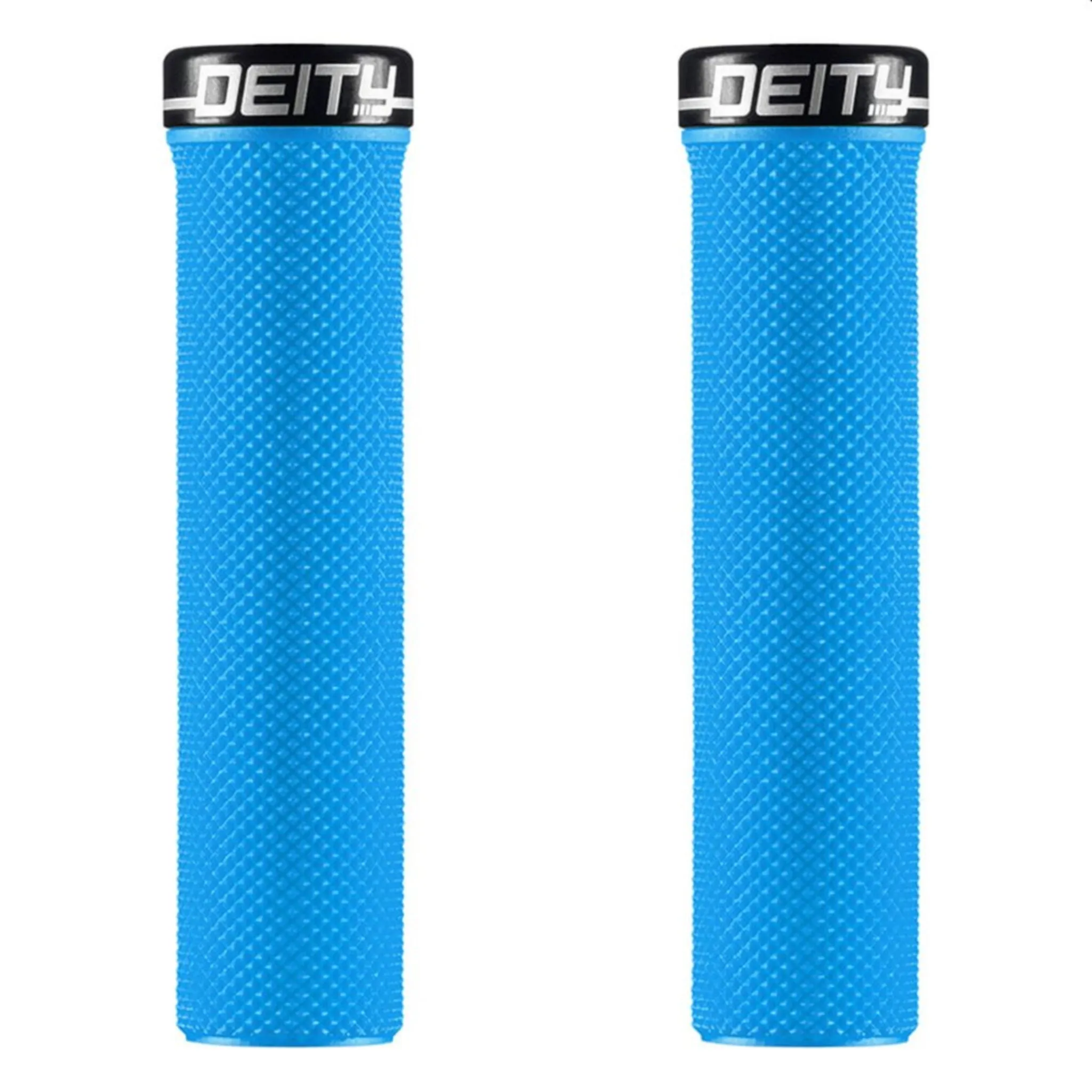 Deity Slimfit Lock-On Grips Blue with Black Clamp