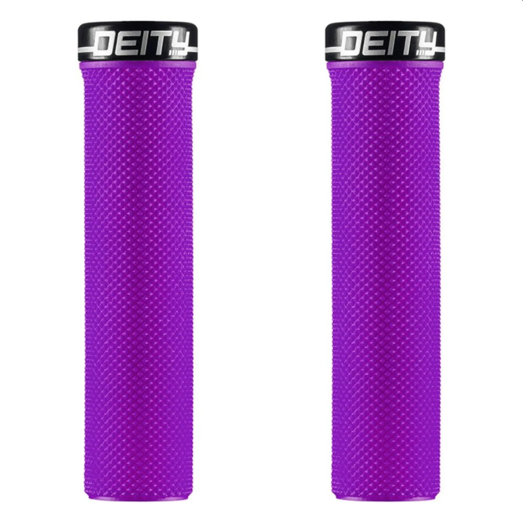 Deity Slimfit Lock-On Grips Purple with Black Clamp