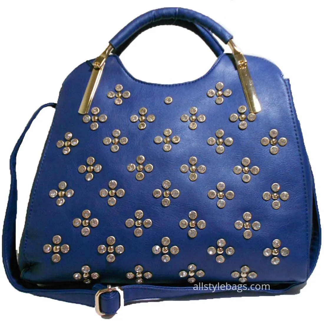 Designer inspired burgundy red LOEM Polka Flora Rhinestone Shoulder bag handbag