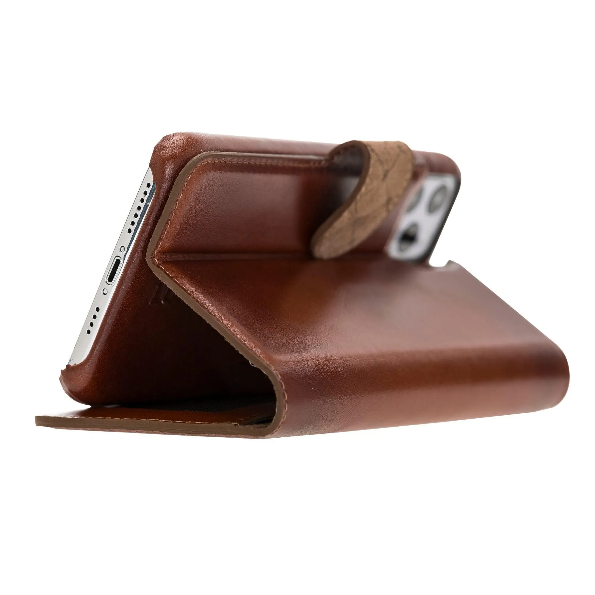Detachable Fully Covering Leather Wallet Case For Apple iPhone 11 Series