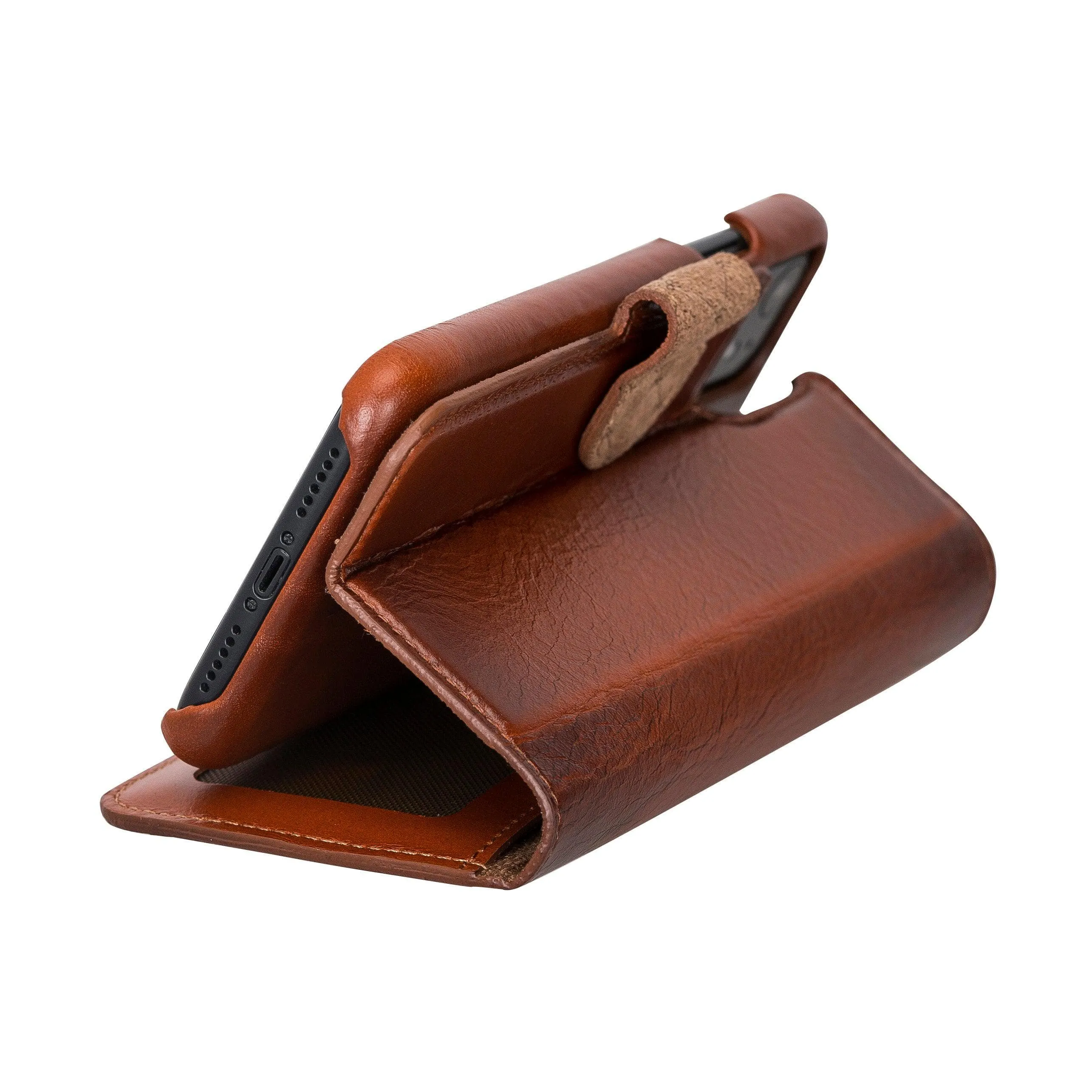 Detachable Fully Covering Leather Wallet Case For Apple iPhone 11 Series