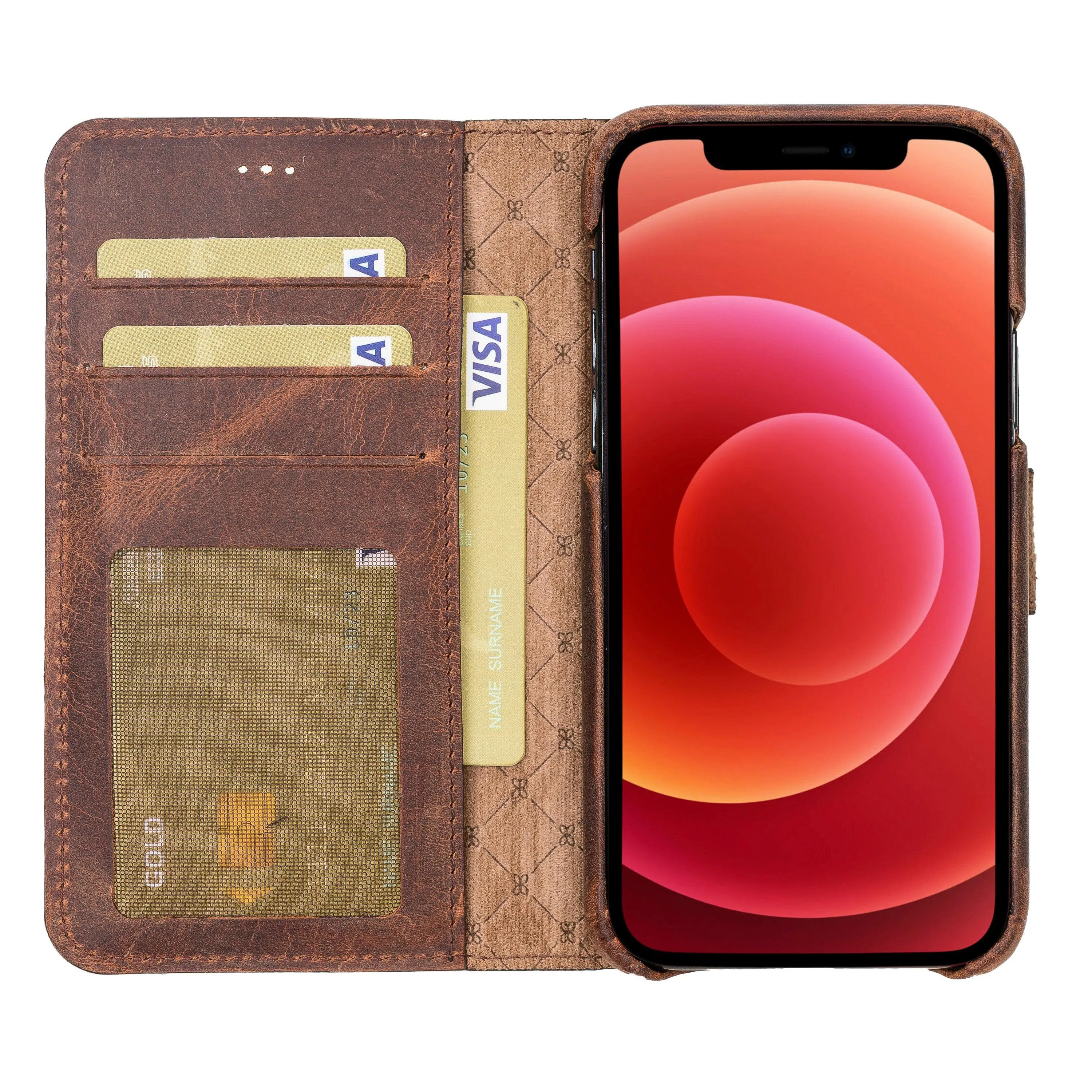 Detachable Fully Covering Leather Wallet Case For Apple iPhone 11 Series
