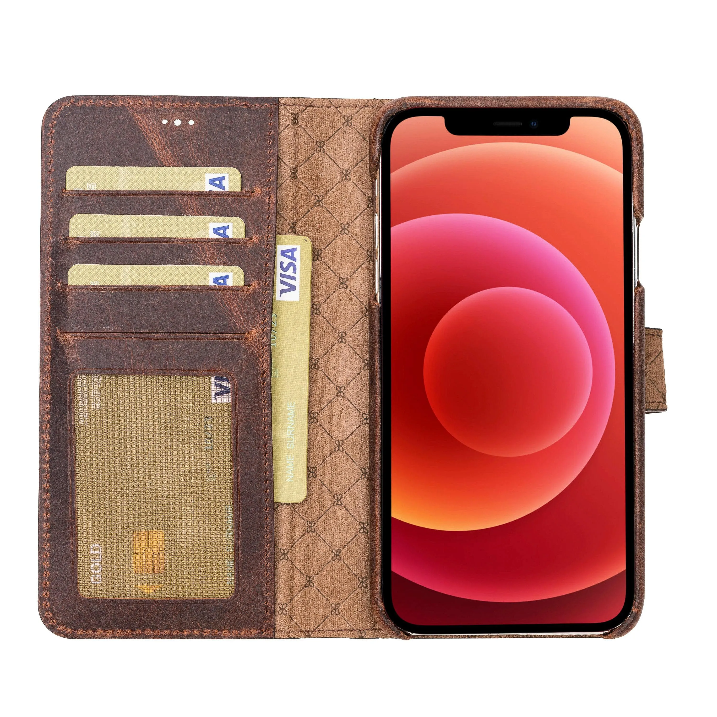 Detachable Fully Covering Leather Wallet Case For Apple iPhone 11 Series