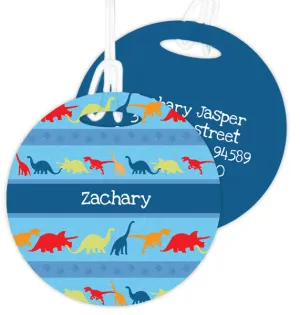 Dinosaur Trails Personalized Bag Tag