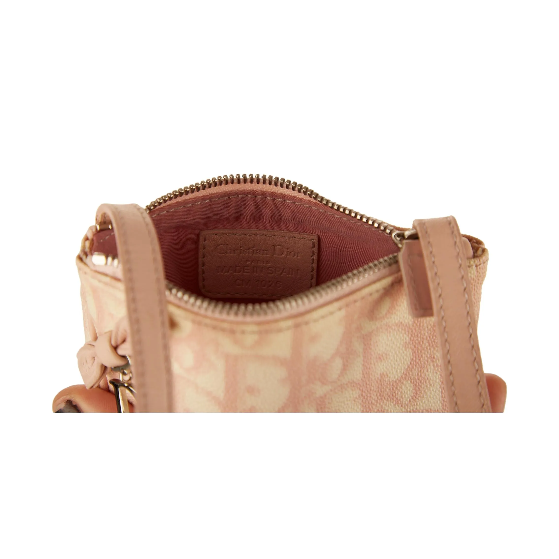 Dior Pink Logo Mini Shoulder Bag