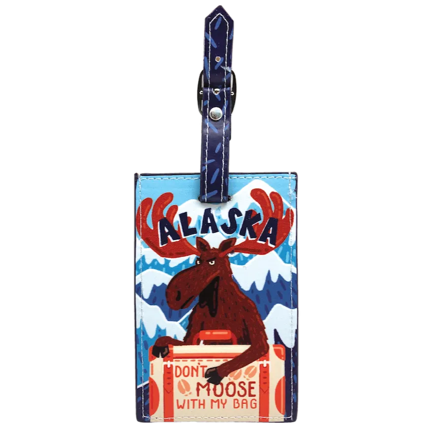 Don't Moose With My Bag Luggage Tag