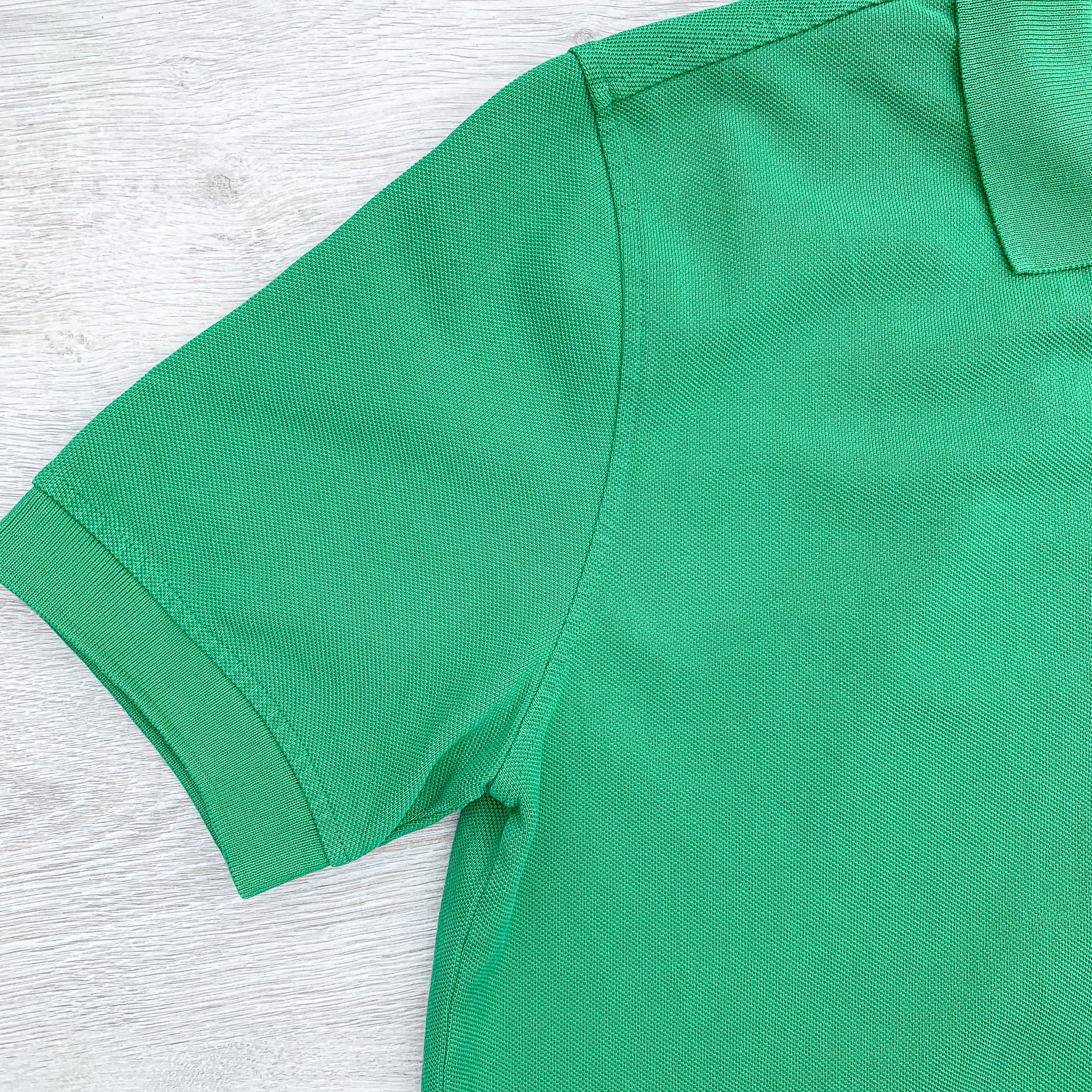 Drake's Green Polo Shirt With Duck Logo Embroidered Cotton Piqué
