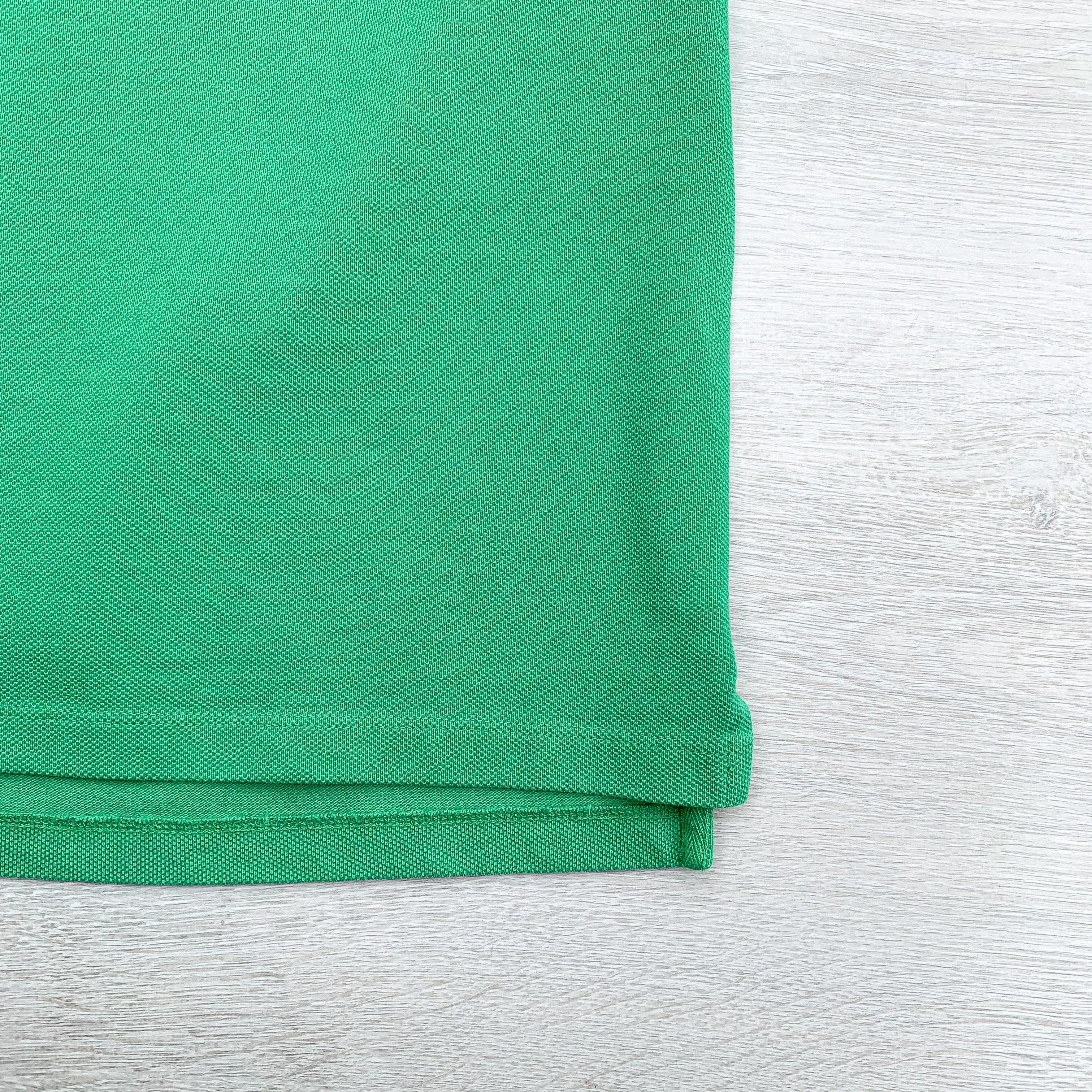 Drake's Green Polo Shirt With Duck Logo Embroidered Cotton Piqué