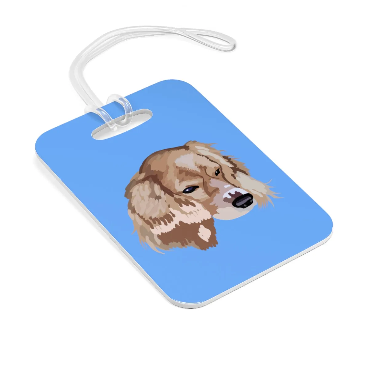 Droopy light blue Bag Tag