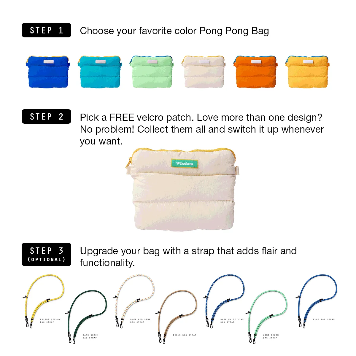 Electric Blue Pong Pong Bag {Multi Purpose Bag}