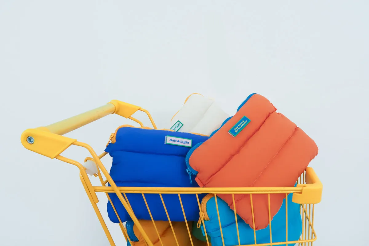 Electric Blue Pong Pong Bag {Multi Purpose Bag}