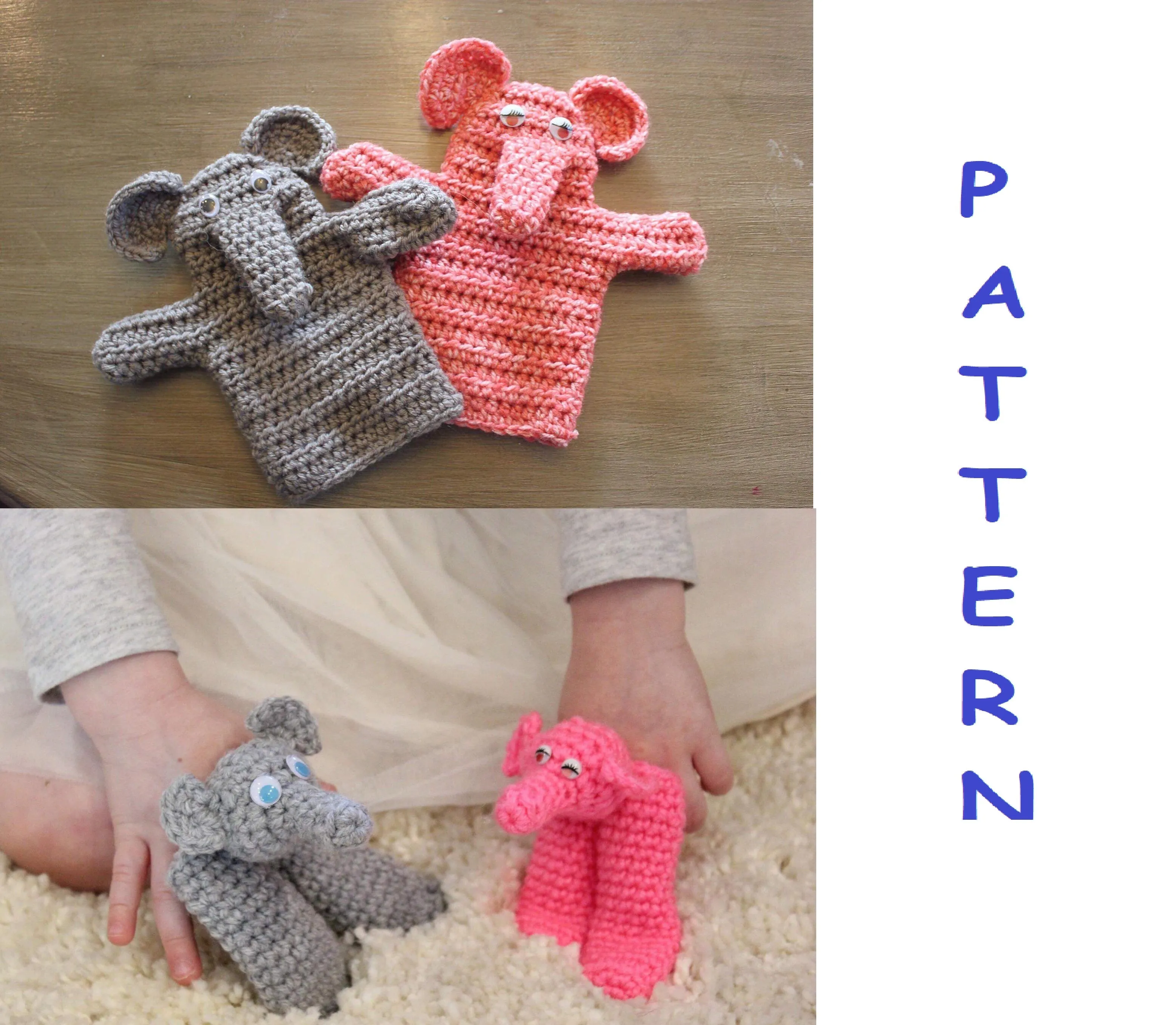 Elephant in the House Crochet Patterns Paperback Book - 14 Elephant Patterns