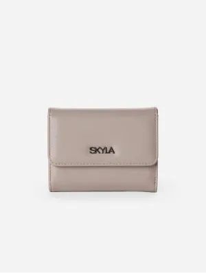 Eli Vegan Leather Wallet | Stone Grey