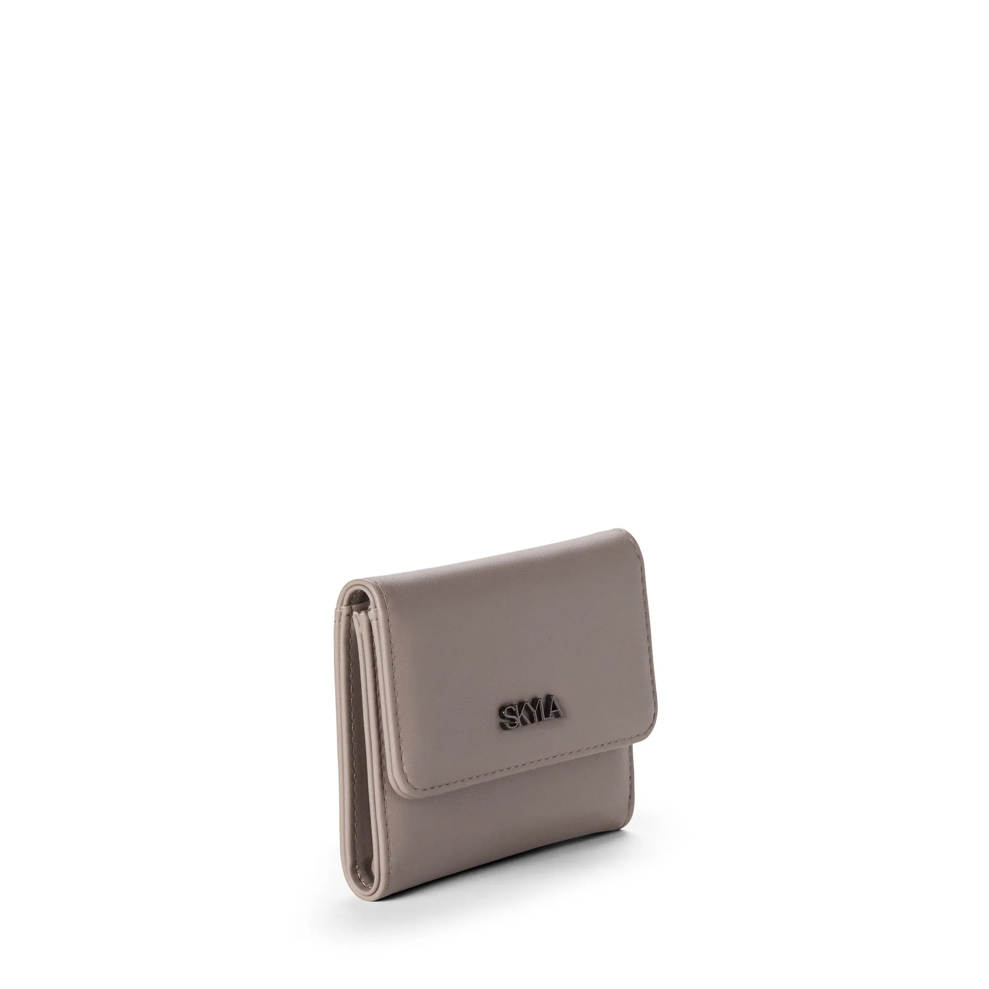 Eli Vegan Leather Wallet | Stone Grey