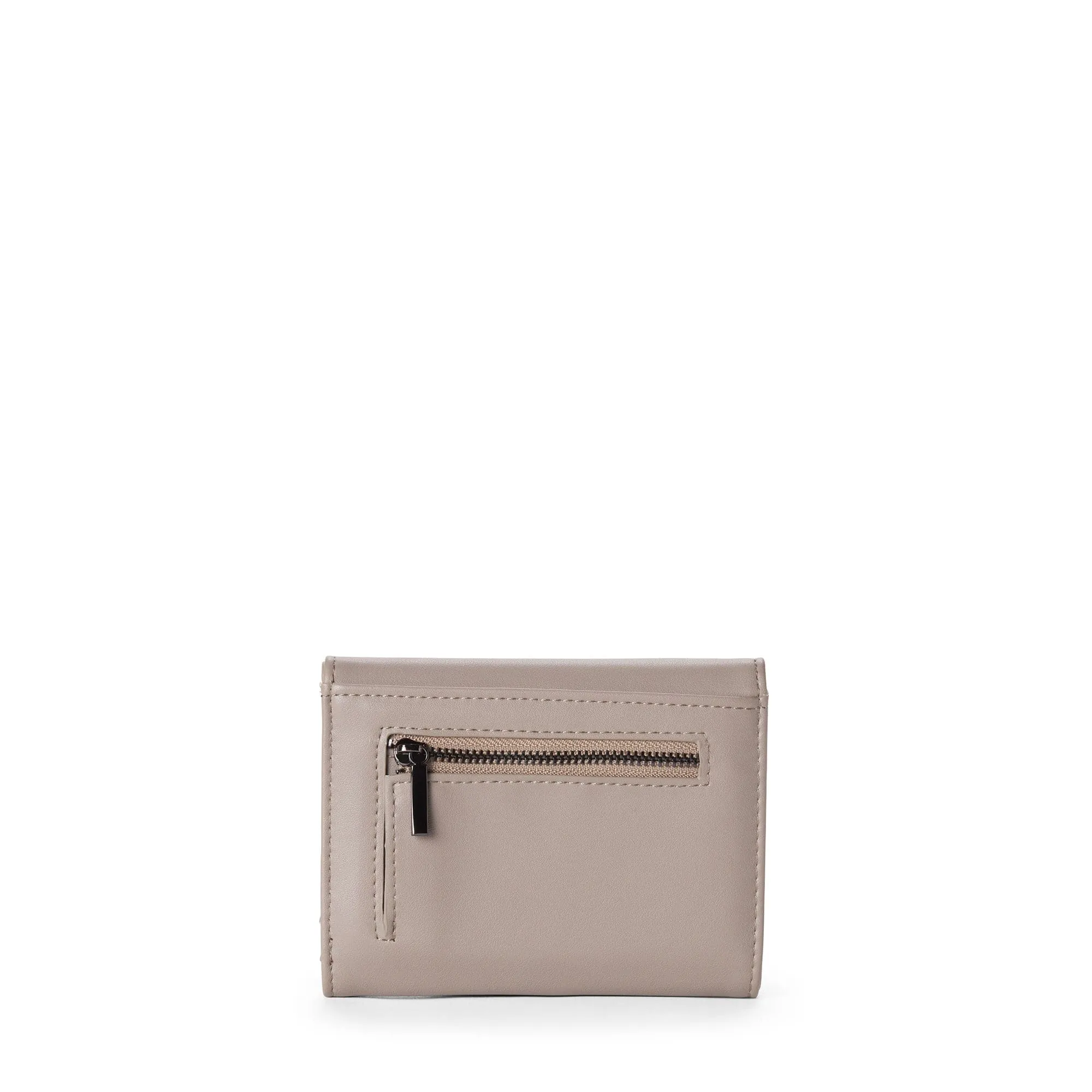 Eli Vegan Leather Wallet | Stone Grey
