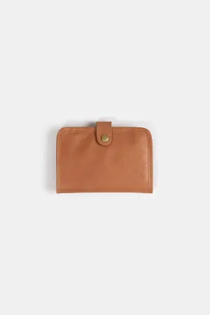 Eliot Leather Wallet In Cedar