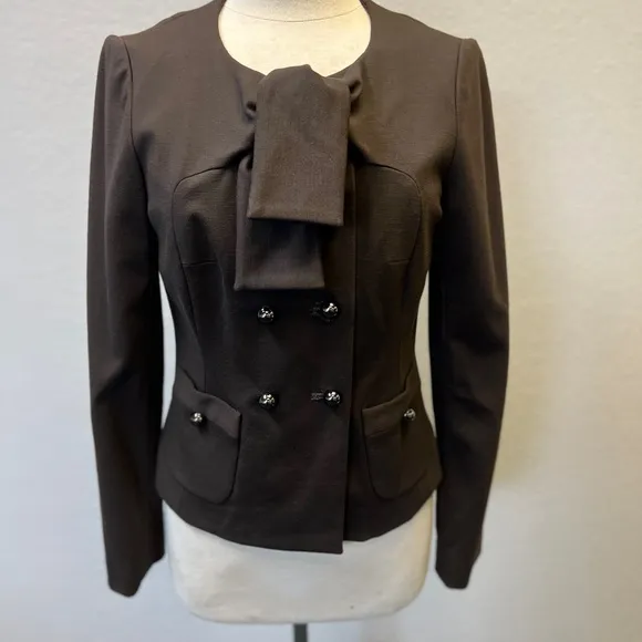 Etcetera rich brown blazer jacket vibrant color 8