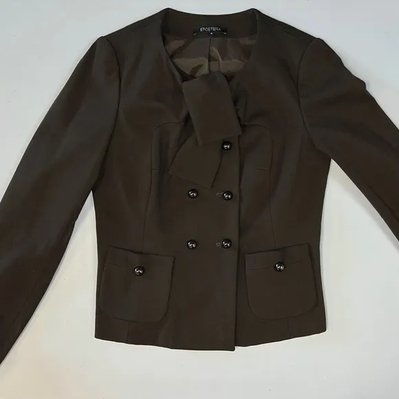 Etcetera rich brown blazer jacket vibrant color 8