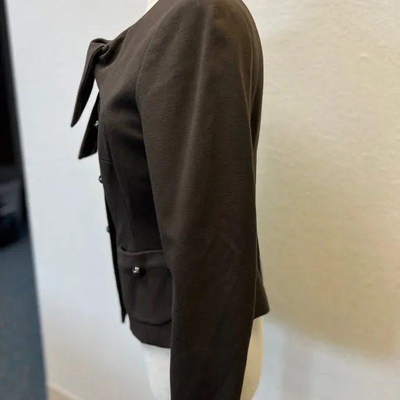 Etcetera rich brown blazer jacket vibrant color 8