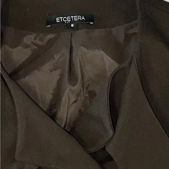 Etcetera rich brown blazer jacket vibrant color 8