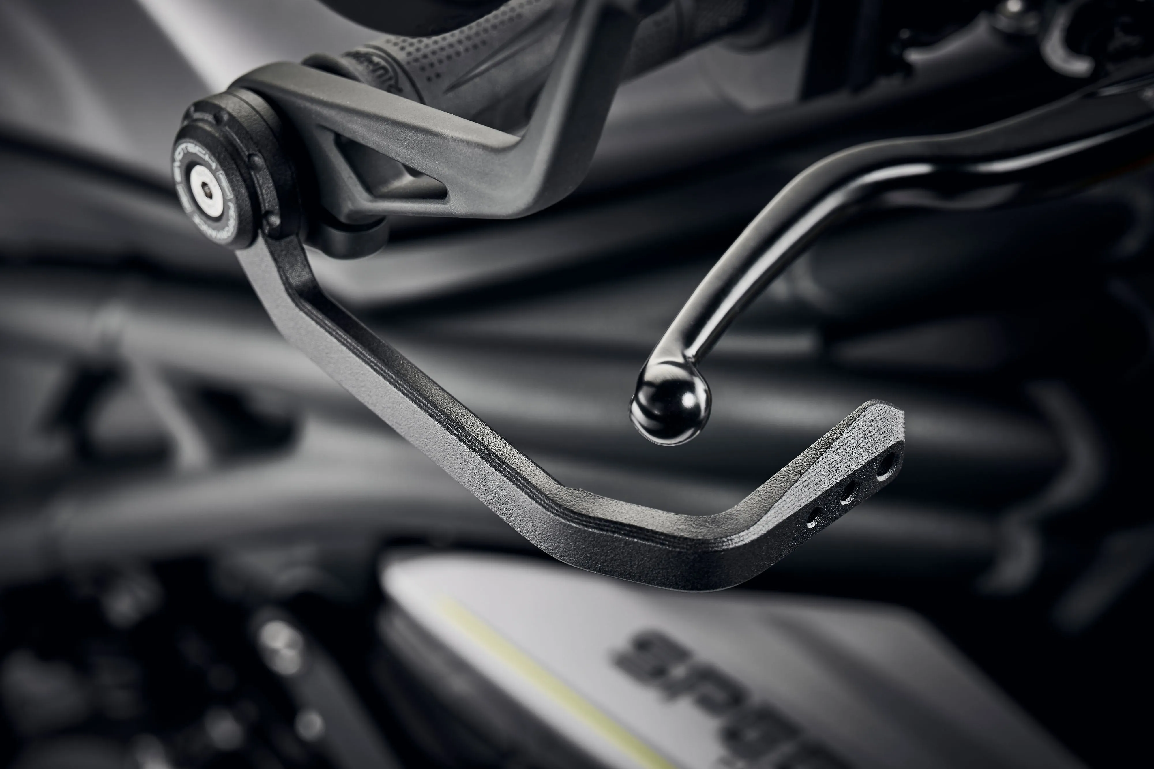 Evotech Brake And Clutch Lever Protector Kit - Triumph Trident 660 Triple Tribute Edition (2024 ) (Bar End Mirror Version)