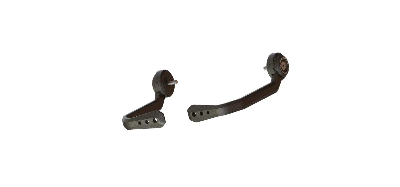 Evotech Brake And Clutch Lever Protector Kit - Triumph Trident 660 Triple Tribute Edition (2024 ) (Bar End Mirror Version)