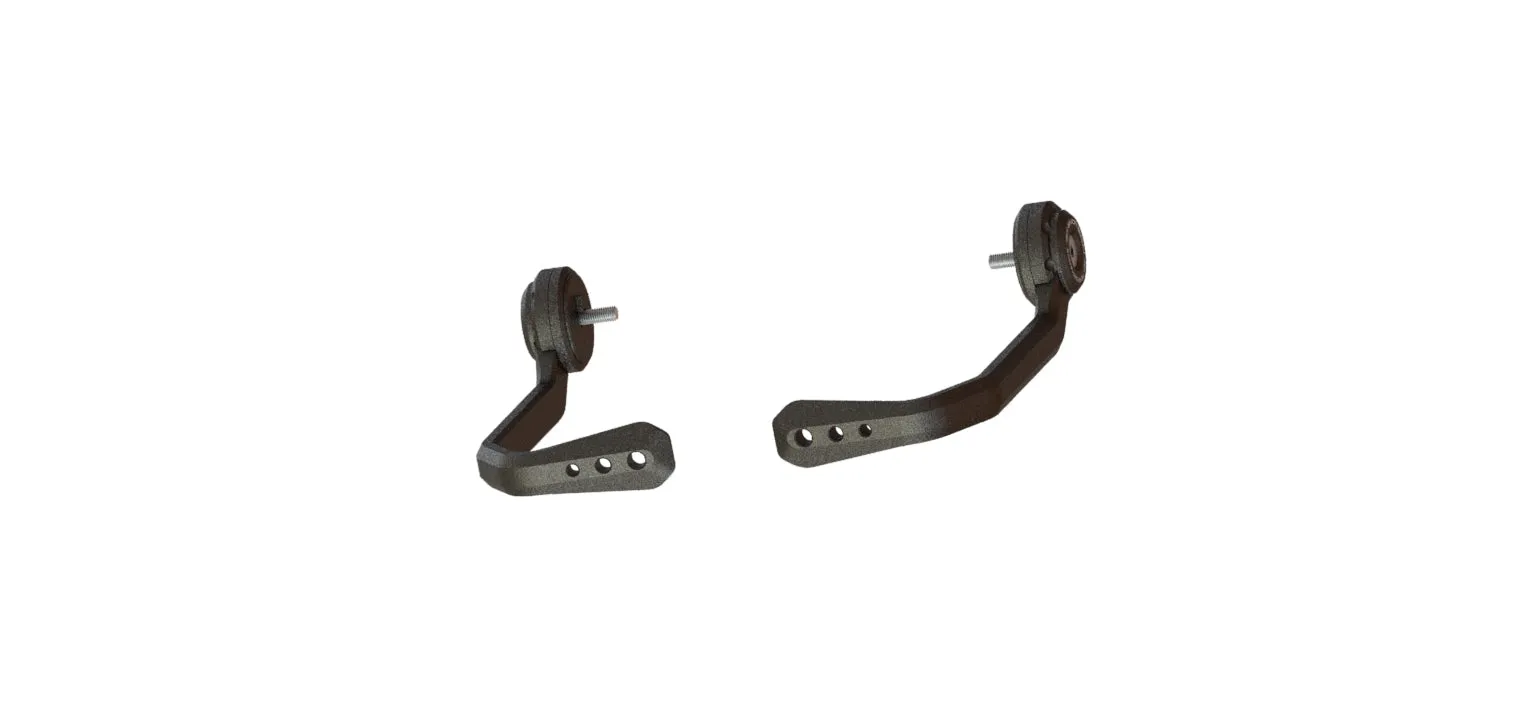 Evotech Brake And Clutch Lever Protector Kit - Triumph Trident 660 Triple Tribute Edition (2024 ) (Bar End Mirror Version)
