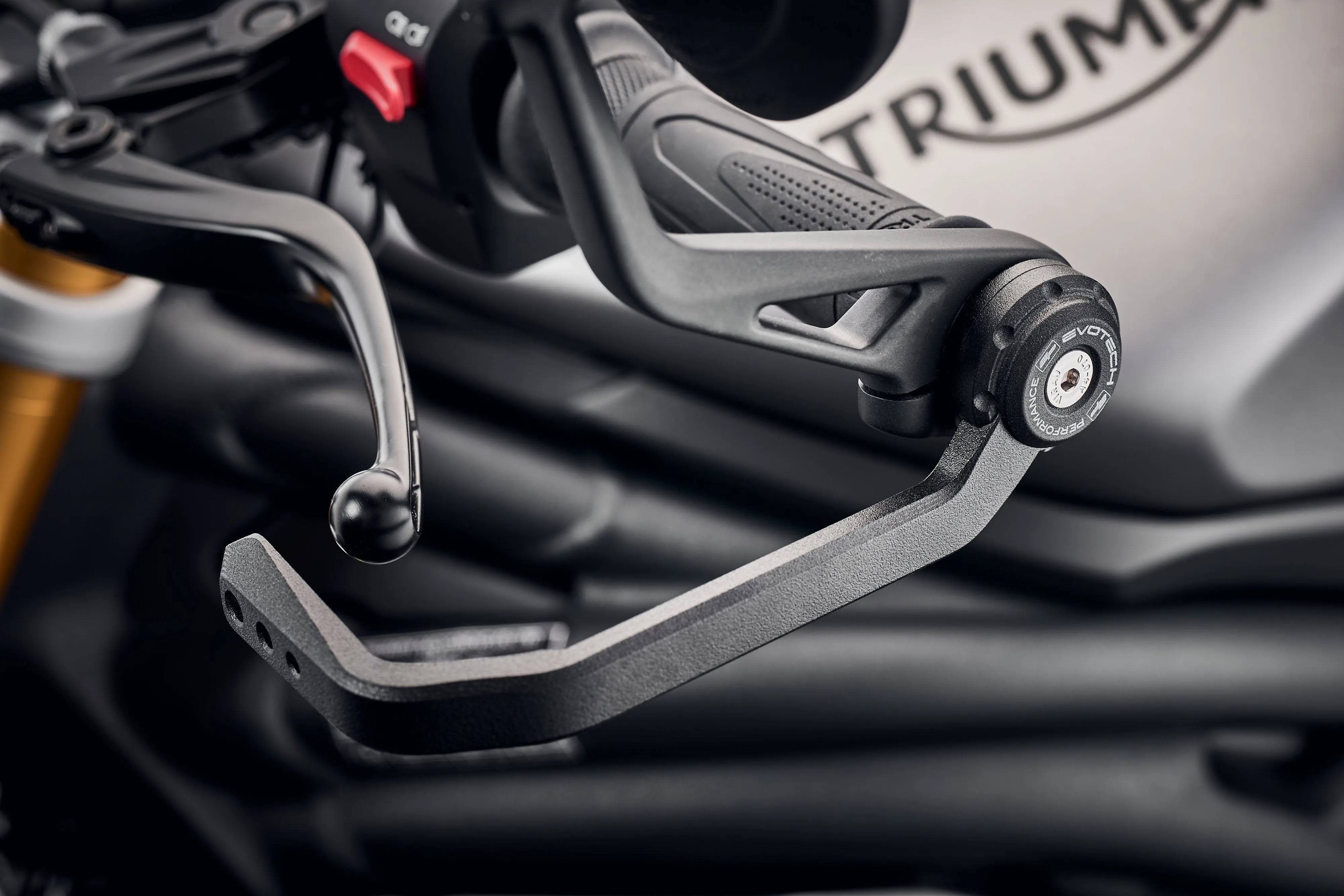 Evotech Triumph Street Triple 765 Moto2 Edition Clutch Lever Protector Kit (2023 ) (Bar End Mirror Version)