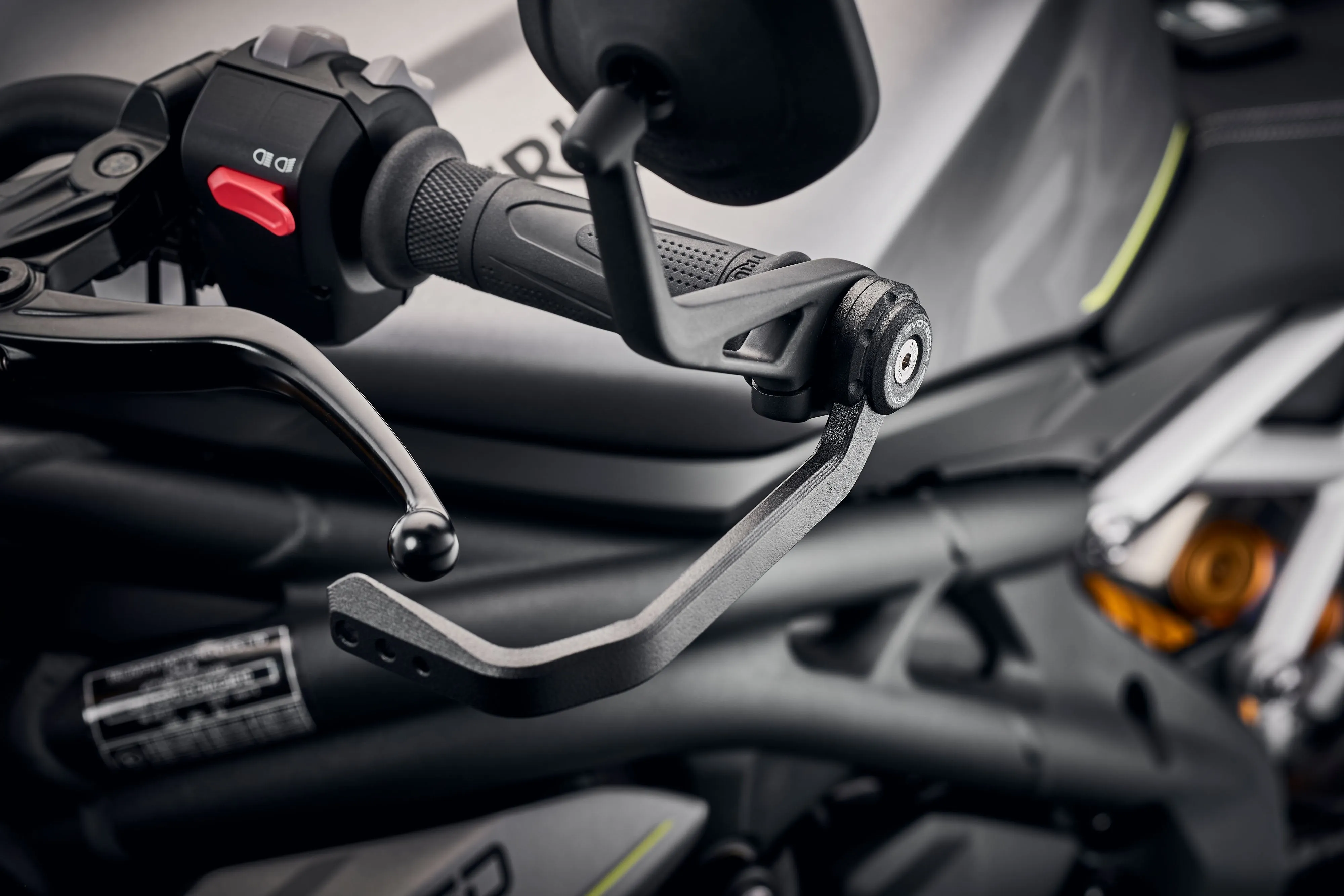 Evotech Triumph Street Triple 765 Moto2 Edition Clutch Lever Protector Kit (2023 ) (Bar End Mirror Version)